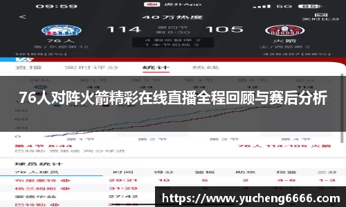 76人对阵火箭精彩在线直播全程回顾与赛后分析